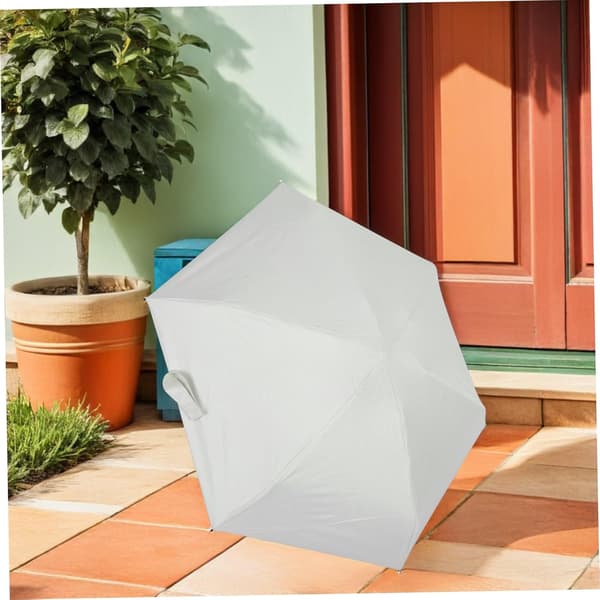 Mini Travel Umbrella with Telescopic Handle Lightweight Compact Five-fold Design