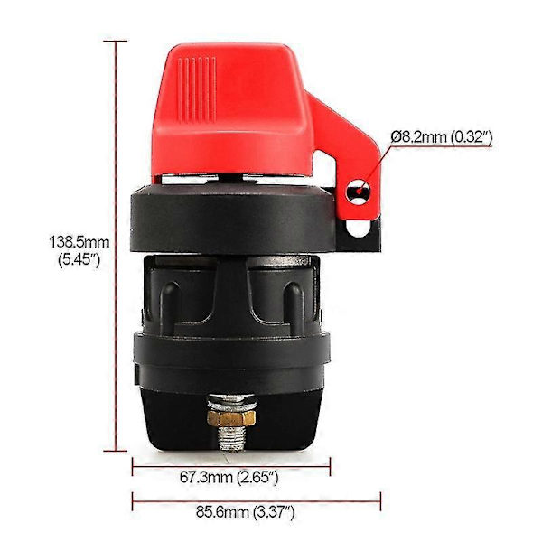 For 300A 12V Switch 75920 SPST On/Off Isolator Lockable Main Switch