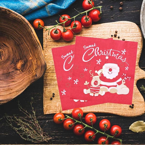 Christmas Napkins, 60 Pcs Table Setting Napkins Decorations Sa