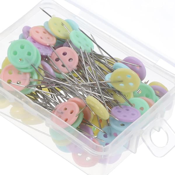 400 Pieces Straight Quilting Pins for Fabric Sewing with Flat Head, Patchwork Tailor Positioning Pins