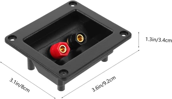 2-pack Copper Material Speaker Terminals Speaker Box Connector for Subwoofer Speakers