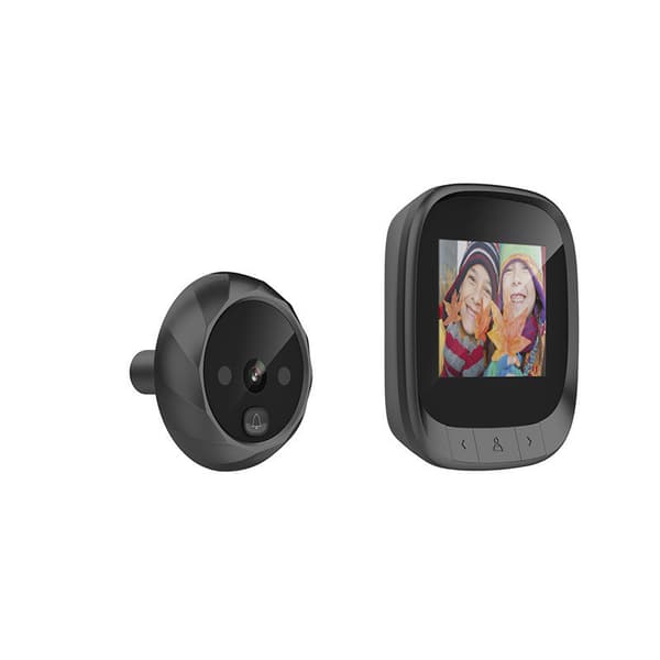 Electronic Door Viewer with Night Vision, LCD Screen with 90-Degree Wide-Angle Lens, Built-in Memory