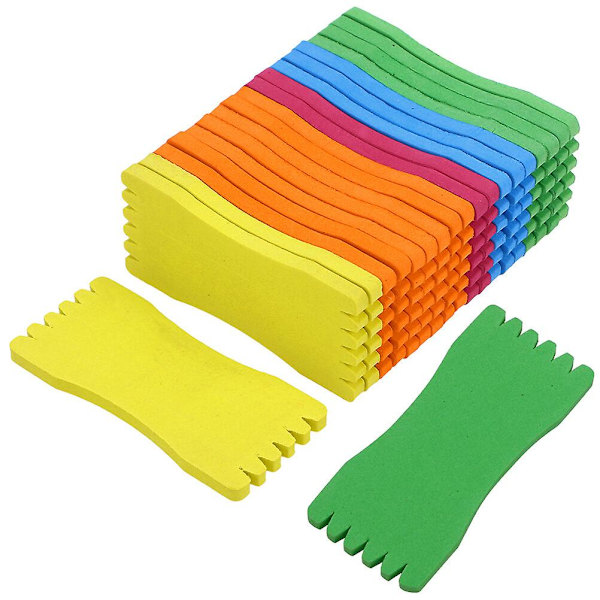 50 st Trådhållare Stativ Fiske Skumspolar Tråd Ledare Lindning Fiske Skum Spole Fiske Linje Spolar Färgglada 12x5cm