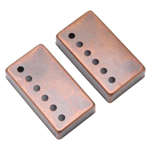 Bronze varmeafledning 2 stk. guitar pickup-dæksler rustbestandige erstatningsmessingskaller