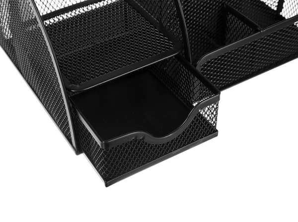 Skrivebordsorganisator - Organizer til Skrivebord - 6 rom Svart black