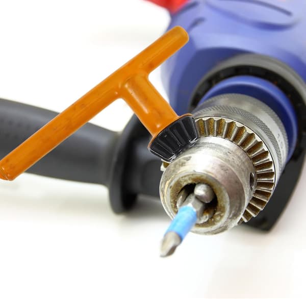 6-delt borchucknøkkelsett for elektrisk drill med robust stålkonstruksjon, lett design
