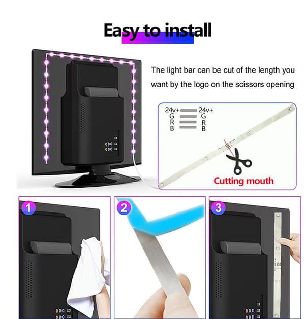 20m RGB LED Strip Kit - EU Plug, Color Changing, Remote Control, Smartphone Compatible