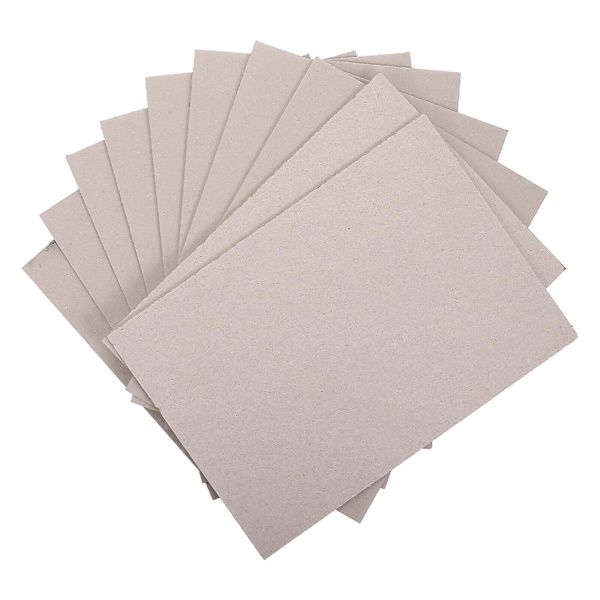 10 kpl Lasten DIY-Paperboard Käsintehty Paperboard Paksuuntunut Kaksipuolinen Paperboard Vaaleanharmaa 29,7X21X0,1