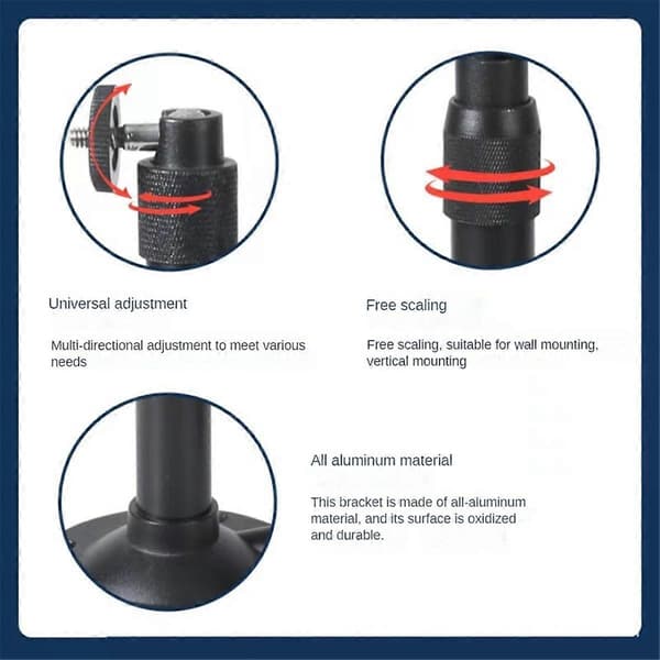 Universal Projector Mount for Ceiling Projector Wall Mount Camera Projector Mount 360° Rotatable Projec