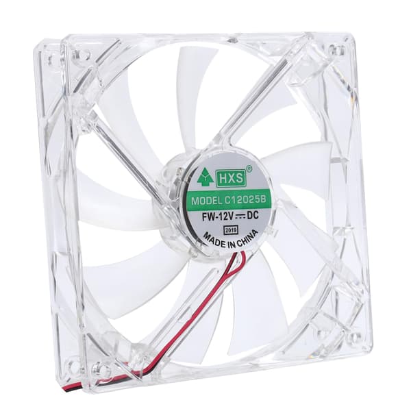 Effektiv varmeavledning 12 cm CPU-kjølevifte LED-vifte radiator