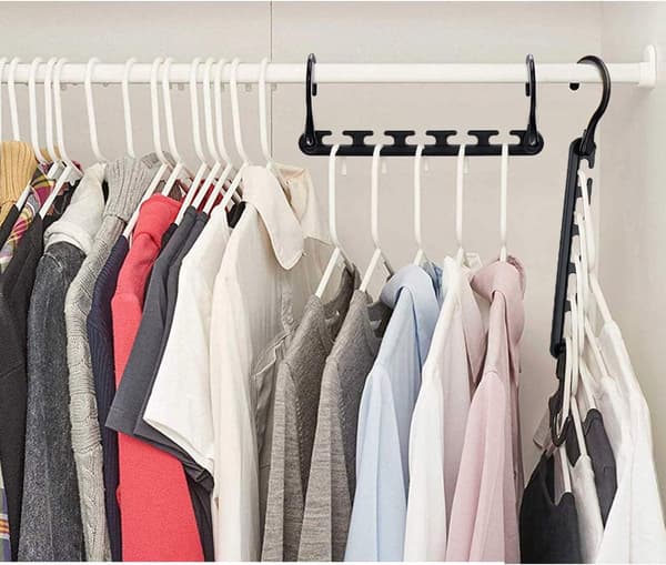 A set of 8 magic hangers, foldable and space-saving hangers - mul