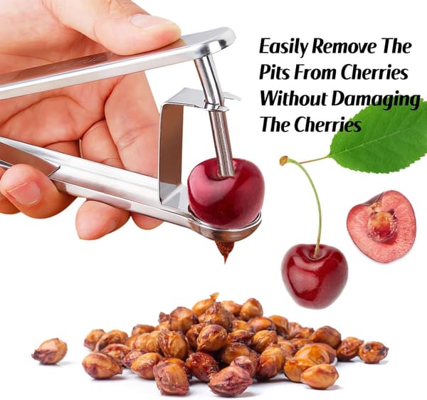 Stainless Steel Cherry Pitter, Red Date Press Model, Kitchen Tool, Fast Pitter, Convenient and Practical