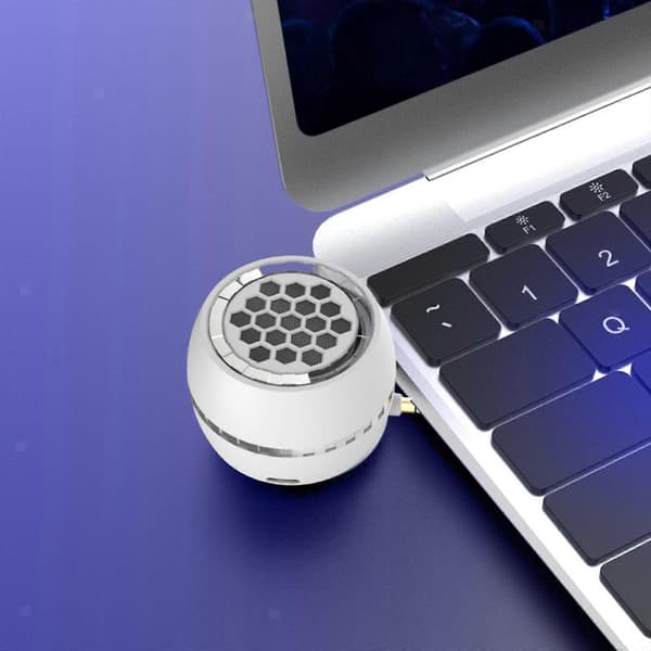 Mini Phone Speaker, 3.5mm AUX Input Portable Rechargeable for Pad Laptop