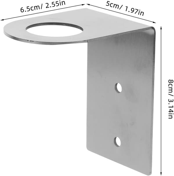 2,8 cm rustfritt stål, ingen boring, enkel installasjon, elegant moderne design for baderom