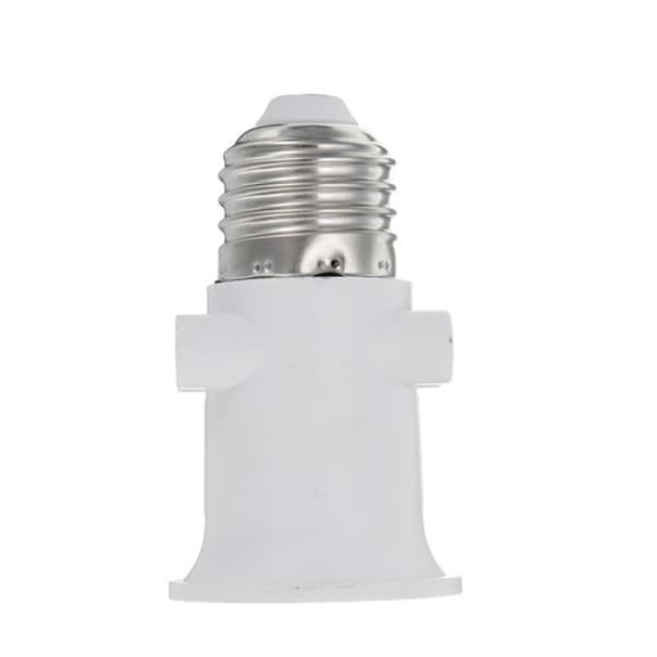 2 stk AC100-240V 4A E27 lampehovedkonverteringsstik, lampeadapter