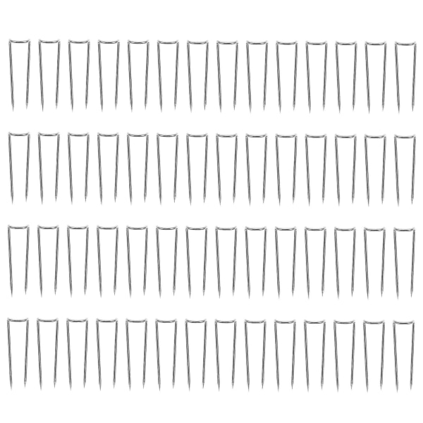 100 stk U-formet sy-lappestifter for stoffkunst, posisjonering, nål 2,3 x 0,5 cm a 2.3X0.5cm