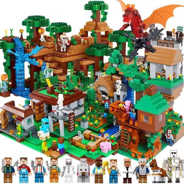 Pixel Adventure Building Blocks – Creative Building Toy for Boys *Four Evil Dragons* Four Evil Dragons