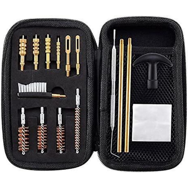 Universal Gun Cleaning Kit .22.357.38.9mm.45 Caliber Rifle Bronze Bore Brush And Brass Jag Adapter