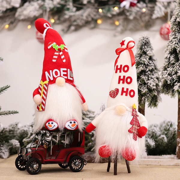 13 Tommer Light Up Christmas Gnome Håndlaget skandinavisk svensk Tomte Gnome Santa ElfRed