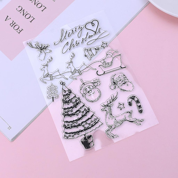 Julepynt Stempel for Julekortlaging DIY Scrapbooking Album Klar