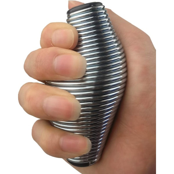 Metallisk Fjäder Handgreppsstyrkeboll, JINGYUANUS Handgreppsstyrka, Kläm Leksak, Övningsfinger Handled Underarm Tumme