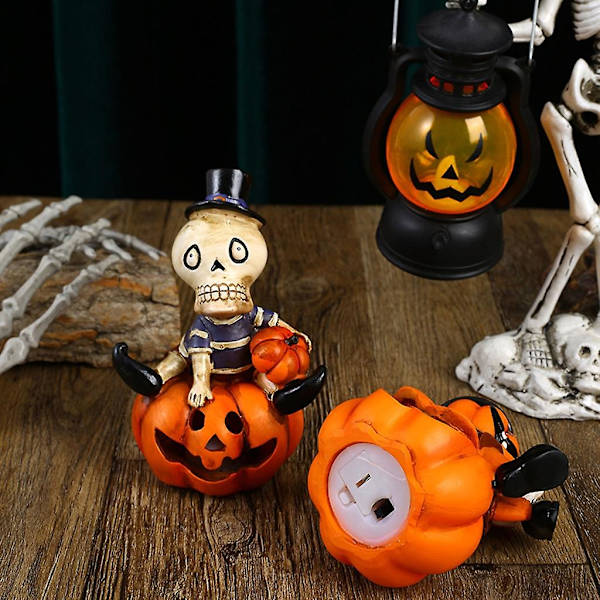 BHalloween Skjelettgresskar Halloween Dekorasjon Lanterne HøytidsarrangementB