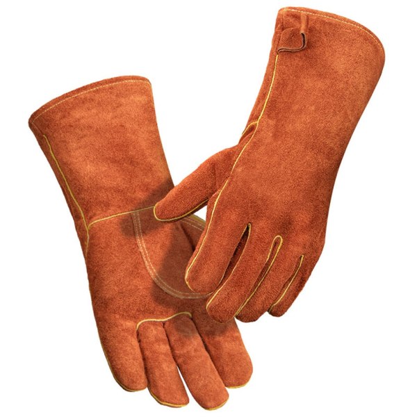 14 tum 932℉ - Lädersmide - Värme-/brandbeständiga handskar, vantar/grythållare  för ugn, grill, BBQ, ugn, spis, eldstad ee18 | Fyndiq