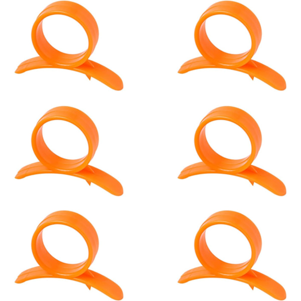 6 stycken Citrus Zester Peeler, Apelsin Peeler Citrus Remover Plastskärare Enkel Fruktkniv Fruktöppnare Köksredskap