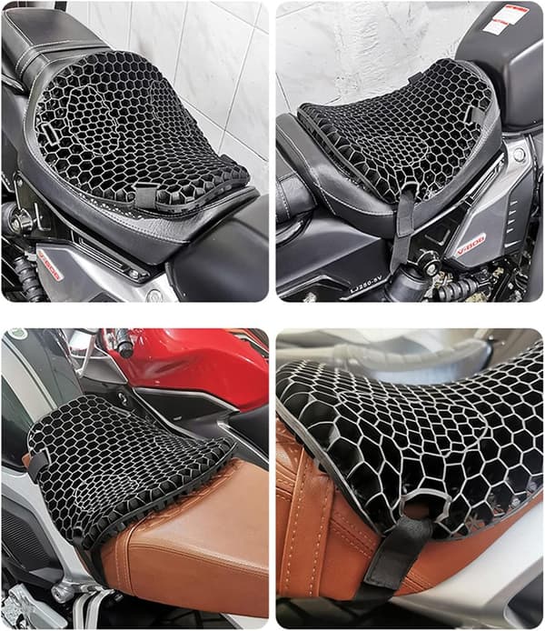 Universal Motorcykel Honeycomb Pude