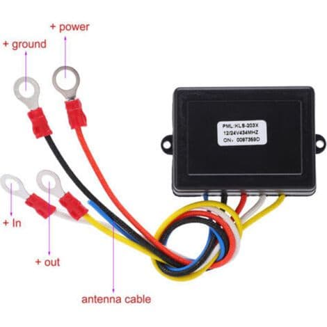 Universal Wireless Winch Remote Control Kit with 12V/24V Receiver for Trucks, Jeeps, ATVs, and SUVs
