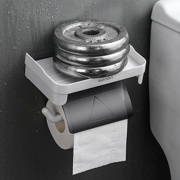 Toiletpapirholder Opbevaringsstativ GRÅ Grå Grey Grey