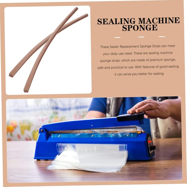 Sealing Sponge Strips Replacement Parts 2 Pcs Hand Sealer Sponge for Packaging Machines