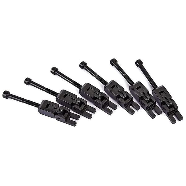 Set med 6 dubbellåsande sadlar för Floyd-Rose gitarrtremolobrygga (Svart)
