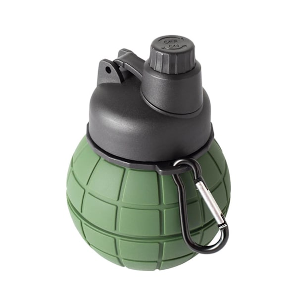 Silikon Foldbar Vandkop Foldbar Vandkop Kreativ Silikon 550ml Vandkop HærgrønA