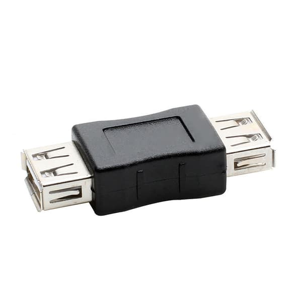 2-pak USB 2.0 AF/AF-stik, type A hun til type A hun, adapterkonverter kompatibel med bærbar computer, harddisk, printer, kamera
