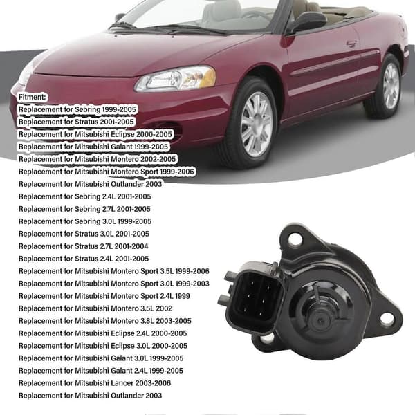Tomgangsreguleringsventil MD628168 Tomgangsregulering Erstatning for Mitsubishi Eclipse Galant Montero Sport Outlander