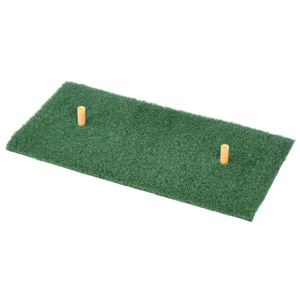Nylon Grass SBR Lifelike Artificial Grass Foldable Golf Mat 30 x 60 cm with 2 Rubber Tees