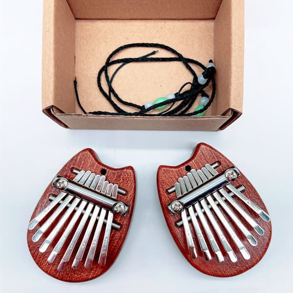 8-Tons Mini Thumb Piano, Kalimba Solid Wood Finger Piano - Drop