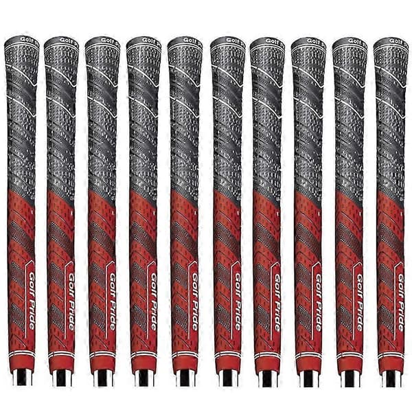 10st Golf Pride MCC Plus 4 Standardstorlek Golfgrepp ytswq Röd Red