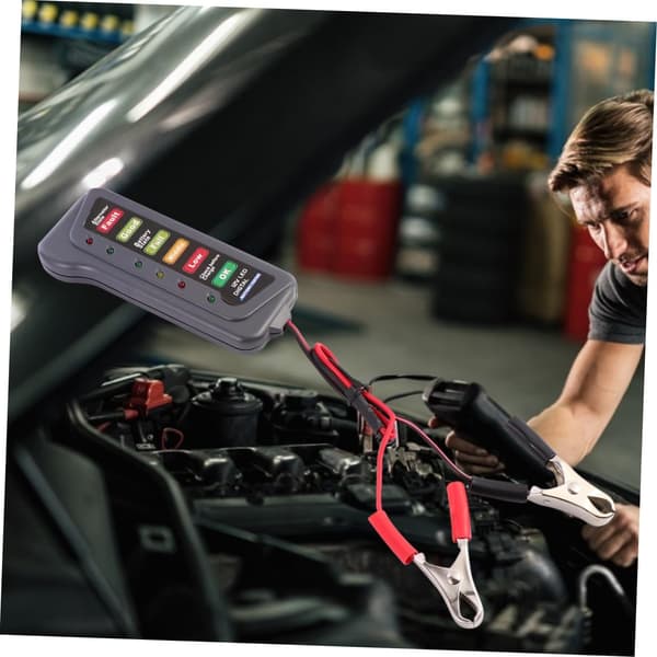 Smart batteritester og analysator LED-batterimåler til bil og autocamper 12v diagnoseværktøj digital spændingsindikator