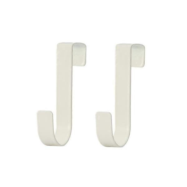Multifunctional Hooks Kitchen Cabinet Door Back Hook Hanging Rack Clothes Coat Hat Towel Hanger Storage Hook White