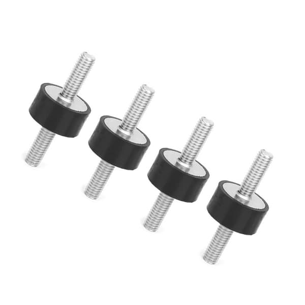 4st M6 Gummifästen Hane Antivibrations Silentblock Bil Båt Spolar (VV20*10 M6*18)
