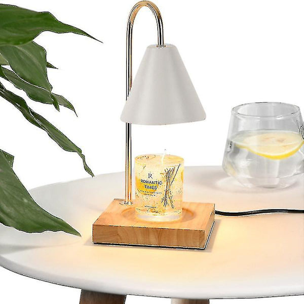 Smeltende vokslampe Aromaterapi nattbordlampe Tredekorative ornamenter