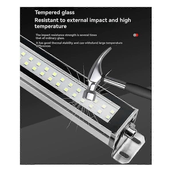 53cm AC110-230V Workshop Lathe LED Light CNC Machine Tool Work Lamp Waterproof Sewing Lighting Aluminum