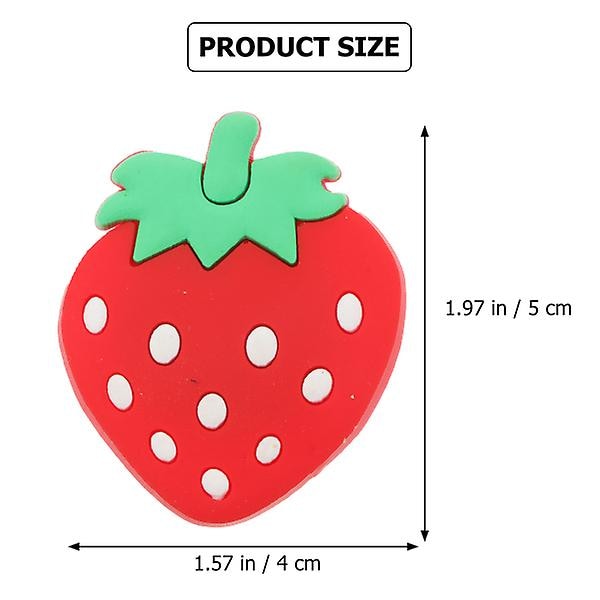 10 kpl Silikonisia Hedelmämuotoisia Jääkaappimagneetteja Jääkaapin Magneetteja Koti Sisustus Värikkäitä 5x4cm