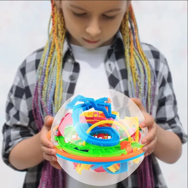 Children's Walking Ball Intelligent Labyrinth Ball 3D Magic Walking Ball Concentration Training Puzzle Breakthrough Toy