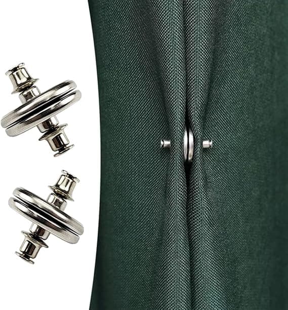 6 par dusjforhengmagneter, gardinmagneter, robuste og holdbare