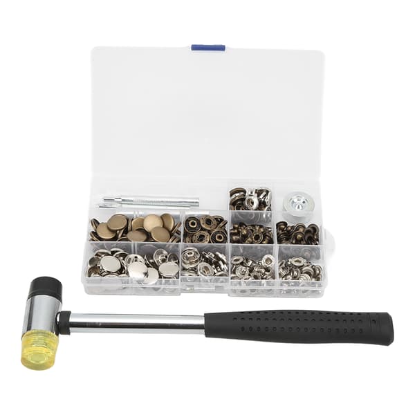 Snap Set DIY Production Electroplating Process Copper Zinc Alloy Snap Buttons for Handbag Backpack 0.2 0.2
