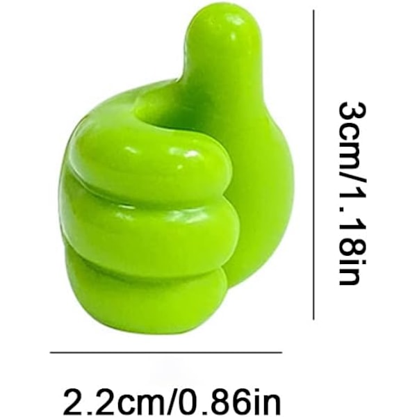 100 stycken Kreativa Silikon Tumme Väggkrokar Multifunktionella Väggkrokar Mini Självhäftande Tumme Kabelklämmor Krok