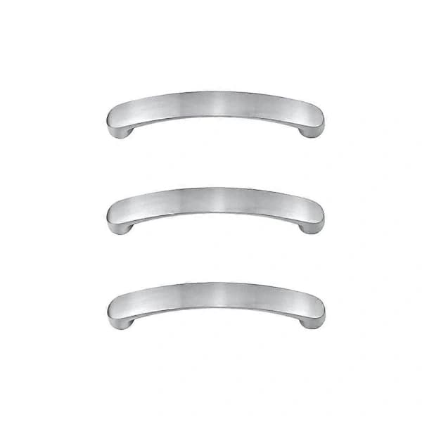 HA~Kitchen Cabinet Handle Hole Distance 96mm 6-pack Silver Drawer Handle